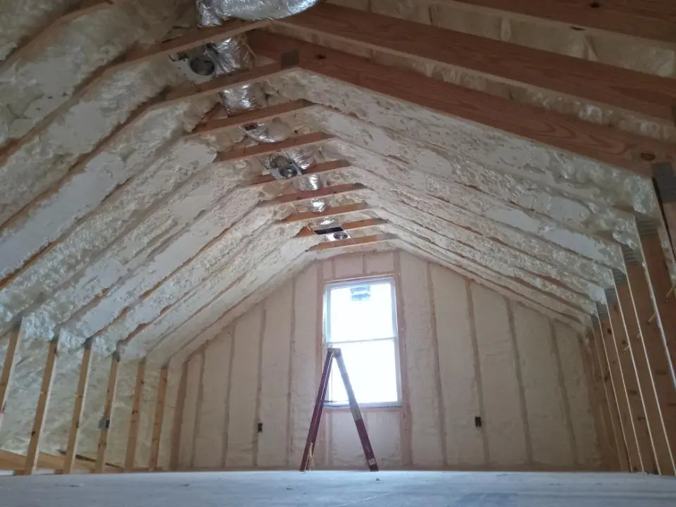 Spray foam roofing application for Crawl Space Insulation project in Raleigh Hills